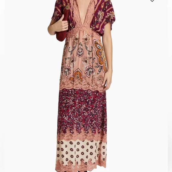 beige fringe dress Beige Linen Fringe Squares Dress 85535A – TheRanchersDaughter main image 0